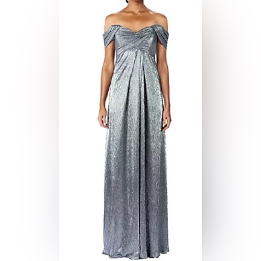 RENE BY RENE RUIZ COLLECTION - Full Length Gown in Pewter - Size 8
